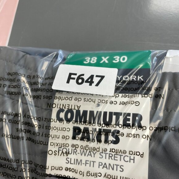 NEW Marc New York Andrew Marc Men's 38 X 30 Gray Commuter Tech Pants - Picture 9 of 9
